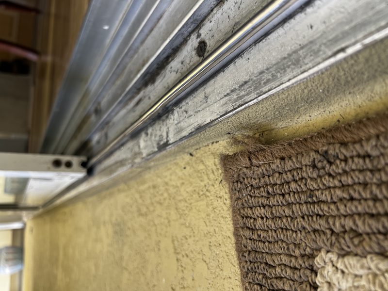Preventive maintenance on sliding door system, Rockledge FL